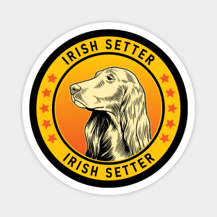 Irish Setter Dog Portrait Magnet